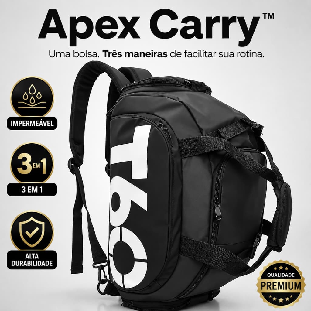 Bolsa Esportiva Multifuncional 3 em 1 Impermeável Grande Academia Viagem Mala de Bordo Compartimento para Tênis