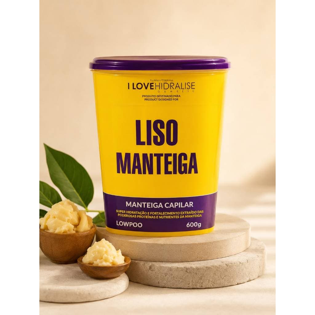Máscara de Hidratação Liso Manteiga Hidralise 600g – Super Hidratação e Fortalecimento Capilar