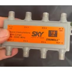 Chave Comutadora Smu Faixa Larga Sky 10db Sistema Coletivo