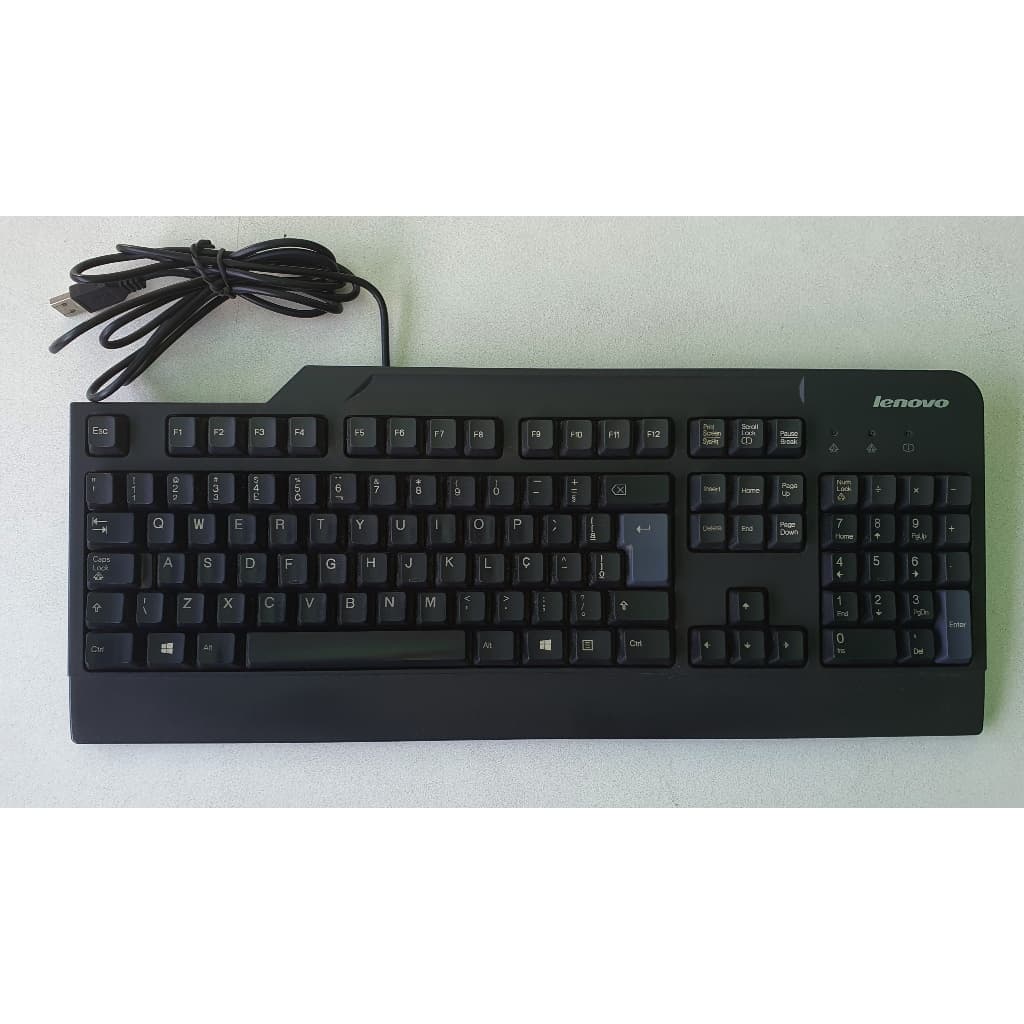 Teclado Com Fio USB Lenovo KU-0225  - Usado