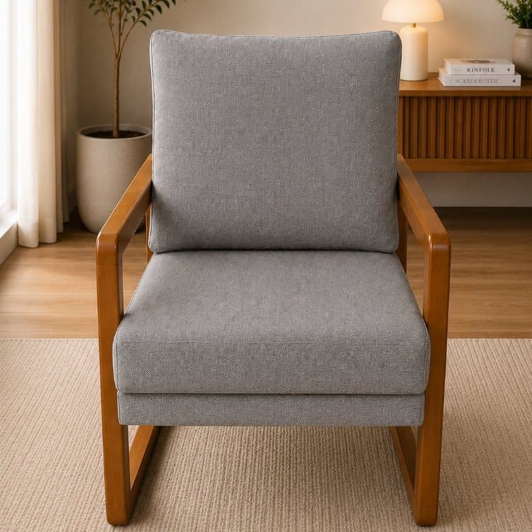 Poltrona Carol Luxo Estofada Aconchegante Sala Estar Quarto Premium