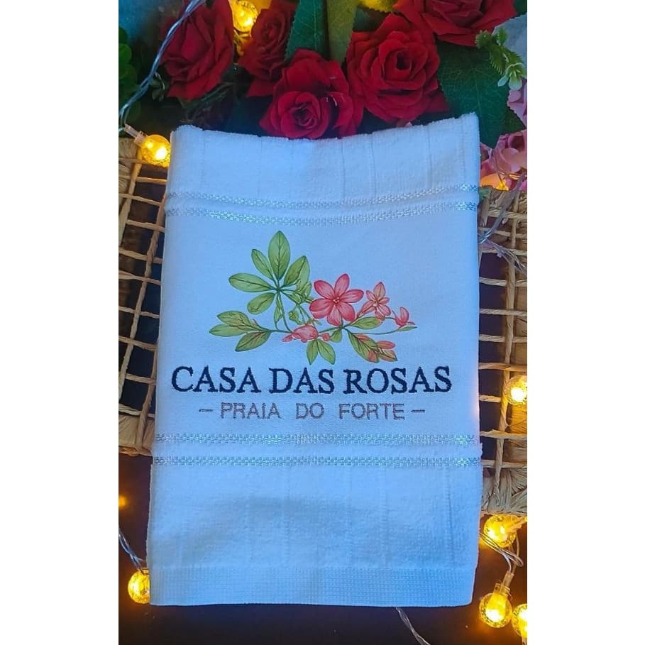 Toalha  de Algodão Estampada com Logo/Marca/Convite/Nome/Desenho Lavabo ou Rosto
