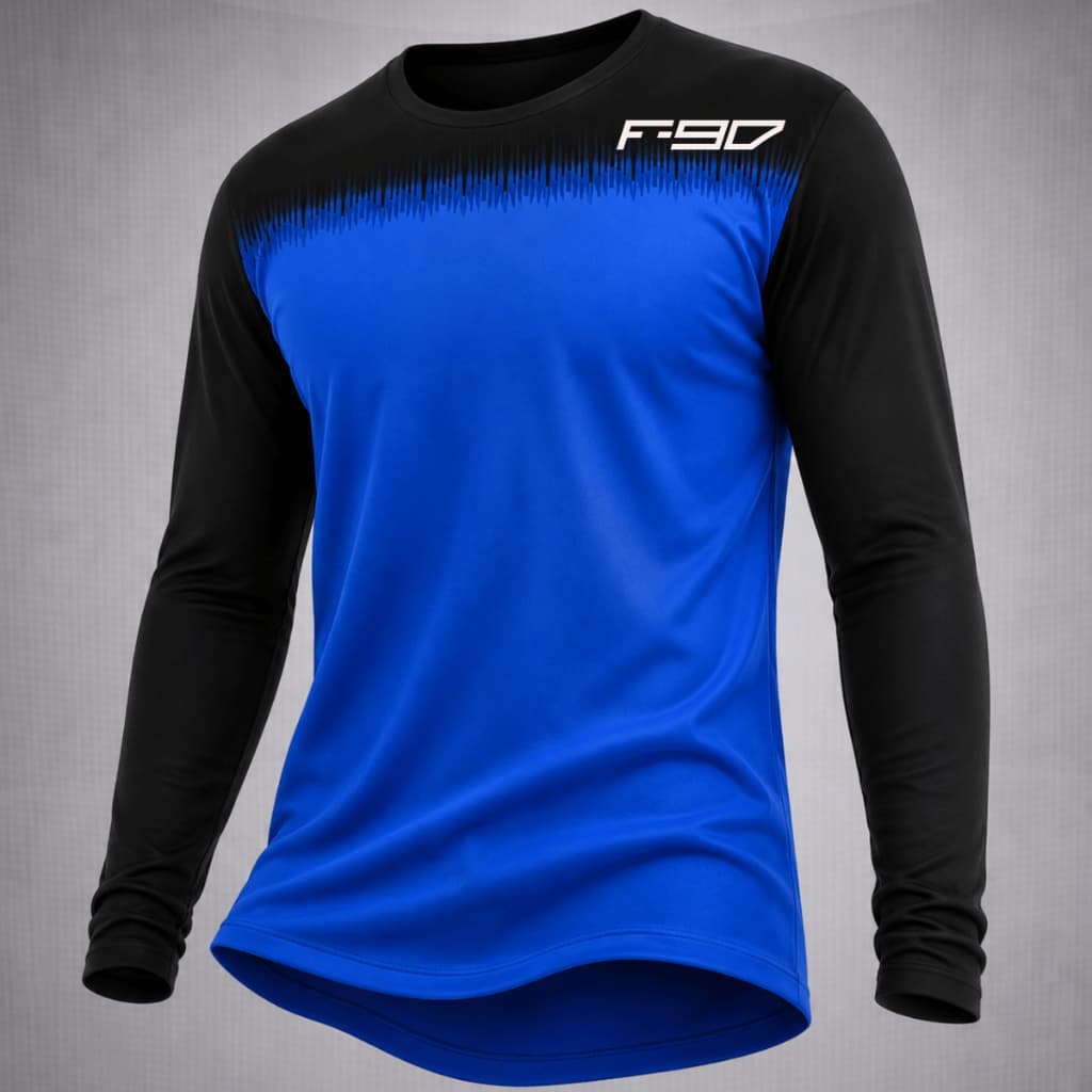 Camiseta Dry Fit Manga Longa Masculina Proteção UV Camisa Esportiva Tecido Leve Respirável Academia Treino Corrida