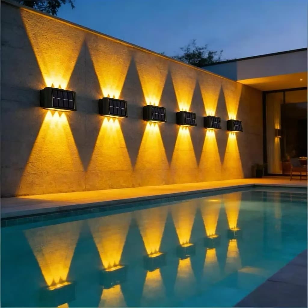 Waterproof Solar Wall Light for Garden Wall and Balcony Garden and Garage
