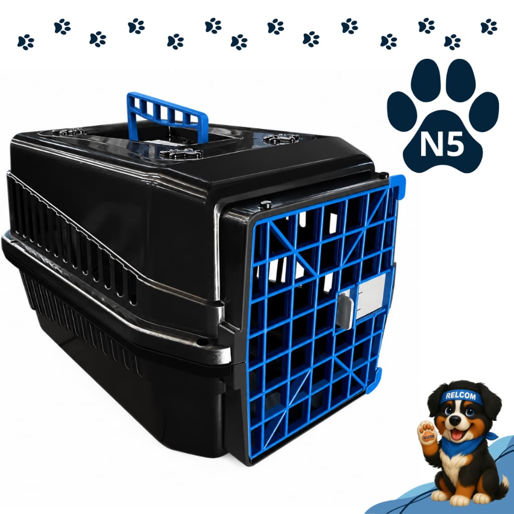 Caixa de transporte N4 resistente seguro para animais pet gato cães cachorro até 12kg grande