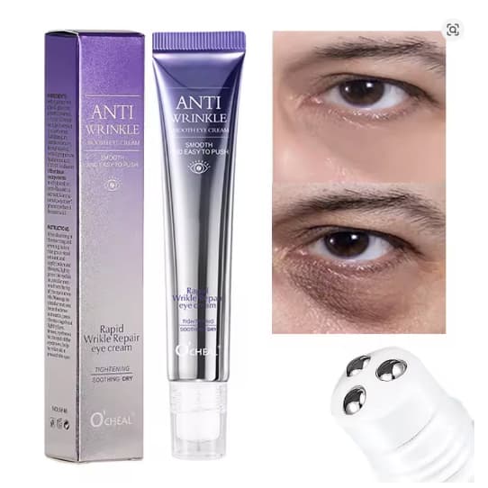 Creme para Área dos Olhos O'CHEAL Roll-On 3 Esferas Ácido Hialurônico Hidratante