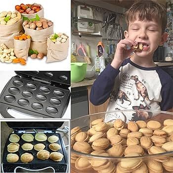 Máquina para fazer biscoitos - biscoitos de Nozes - 12 cavidades - 110v