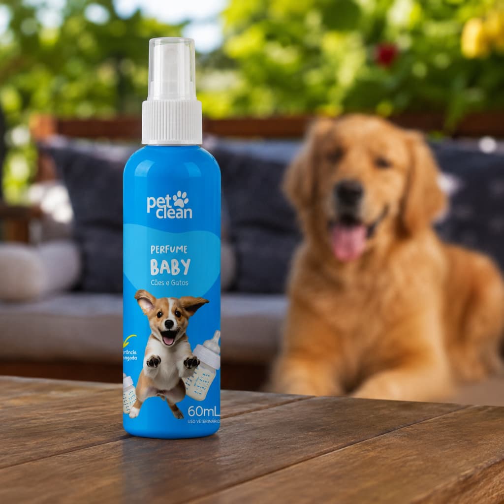 Perfume Baby Pet Pet Clean 60 Ml Para Cães E Gatos