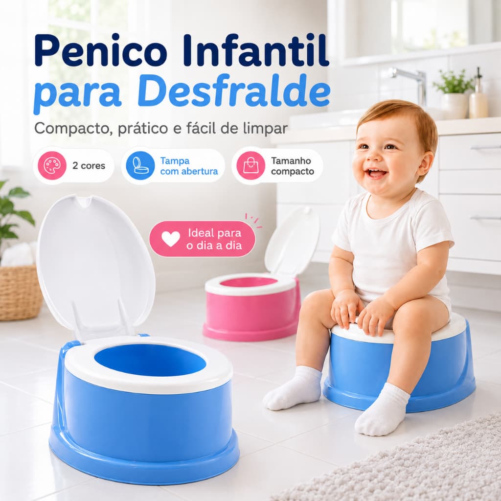 Penico Troninho Infantil Privadinha Desfralde Bebê Menino E Menina Pinico Criança Vaso Assento Treinamento Confortável