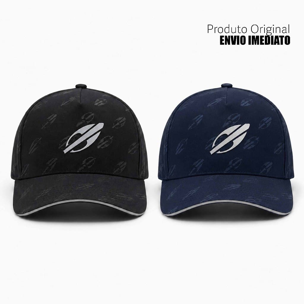 1 ou 2 Bonés Masculino Mormaii Aba Curva Ajustável Casual Preto e Azul Marinho