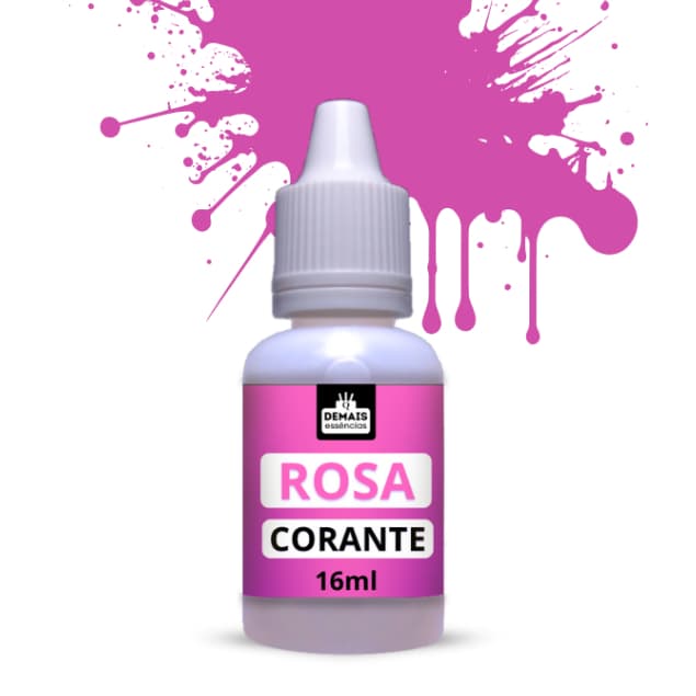 Corante Cosmético ROSA - 16 ml - para Sabonetes e Cosméticos ( NÃO COMESTIVÉL !)
