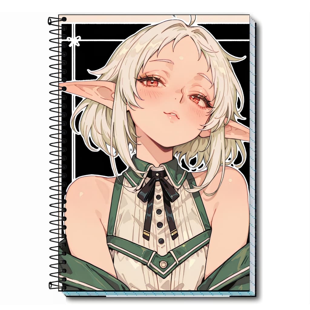 Caderno personalizado escolar anime mushoku tensei | Capa Dura & Espiral Resistente 1, 10, 15 e 20 Matérias