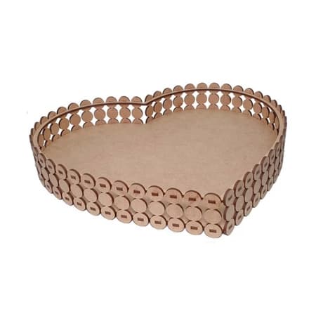 BANDEJA CORAÇÃO MDF PERSONALIZADO