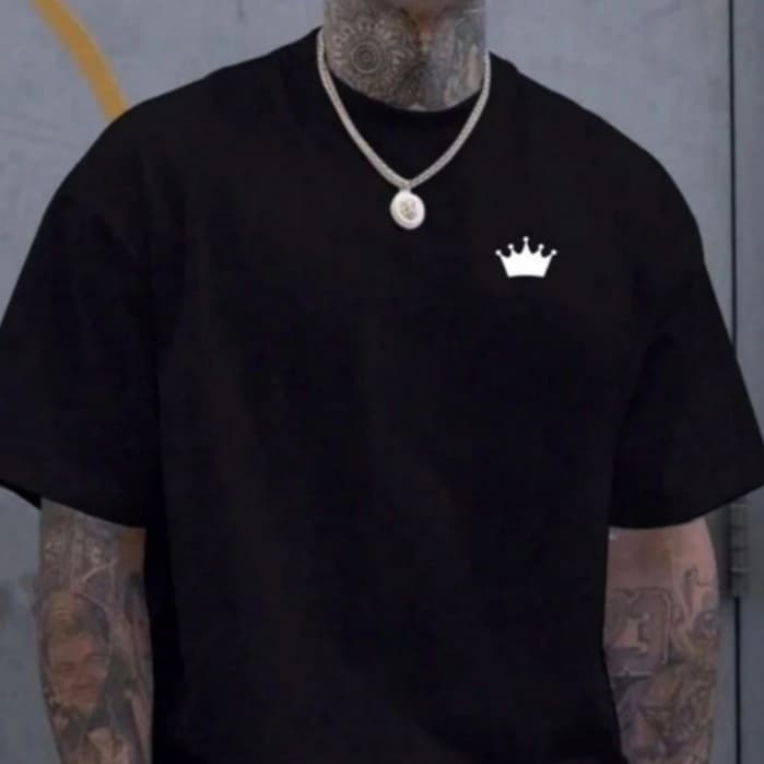 Camiseta Coroa Masculina Premium 100% Algodão Envio Imediato