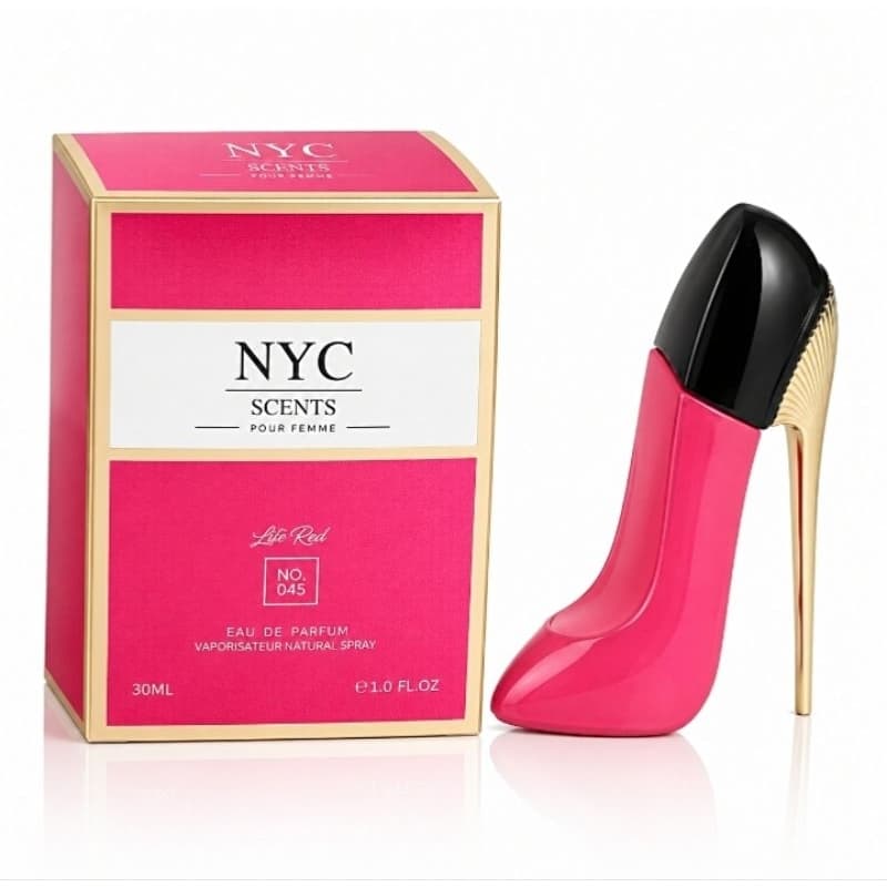 Perfume Feminino NYC Scents Lite Red 30ml Eau de Perfume saltinho Original Alta Fixação perfume Salto Alto perfume mini