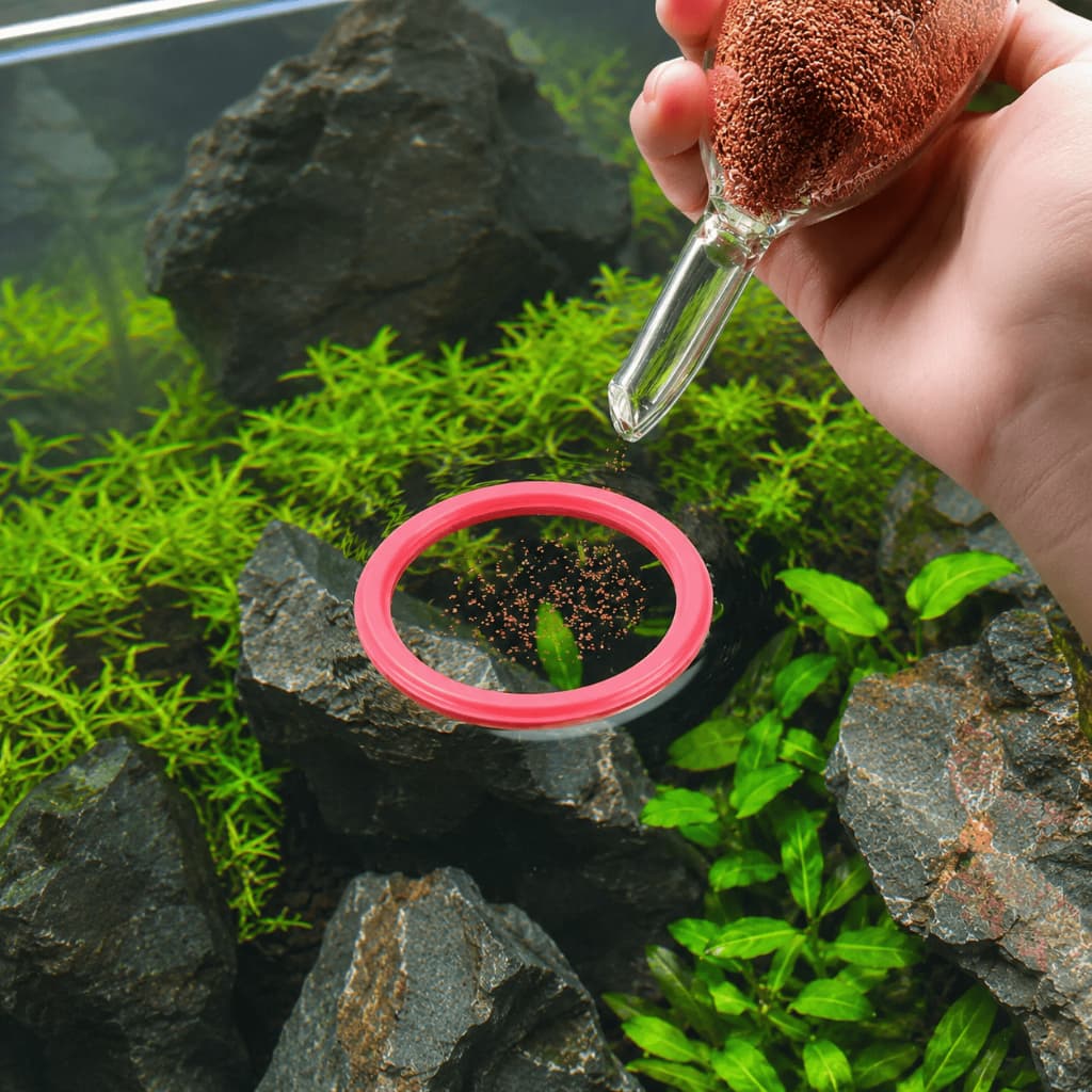 Anel Alimentador Flutuante para Aquário Organizador de Ração para Peixes Unidade e Kits