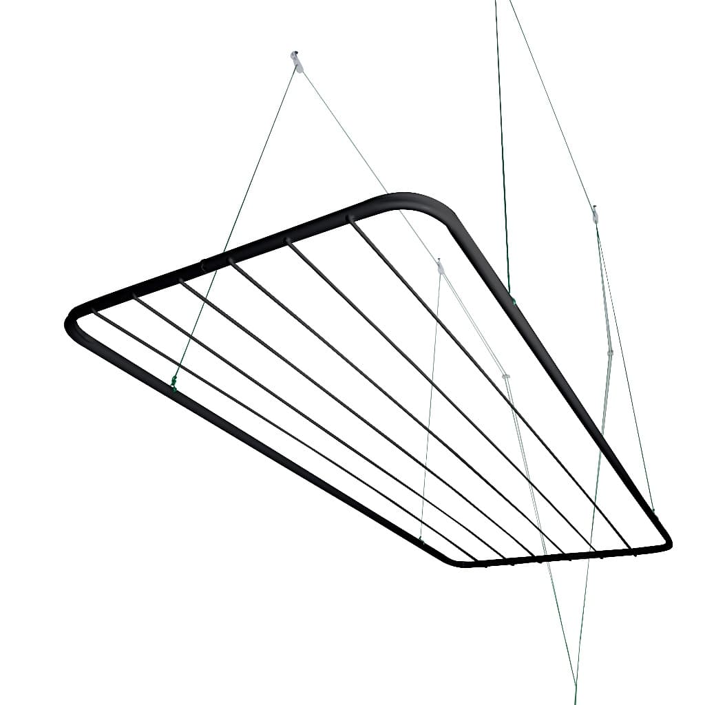 Varal de Teto Aço 120cm Retrátil para Lavanderia e Apartamento 13Kg
