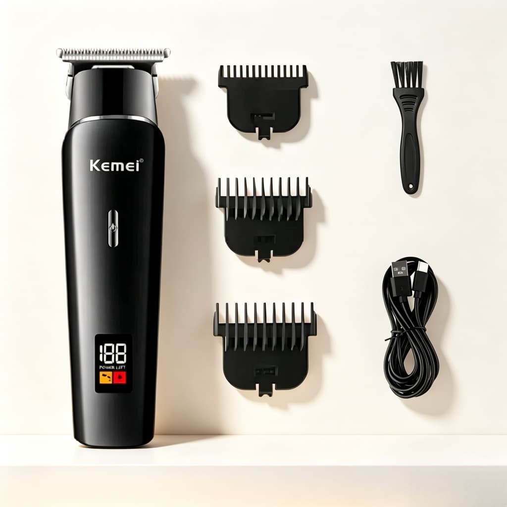 Kemei Km-1113 Máquina De Cortar Cabelo Profissional Acabamento Potencia 5W