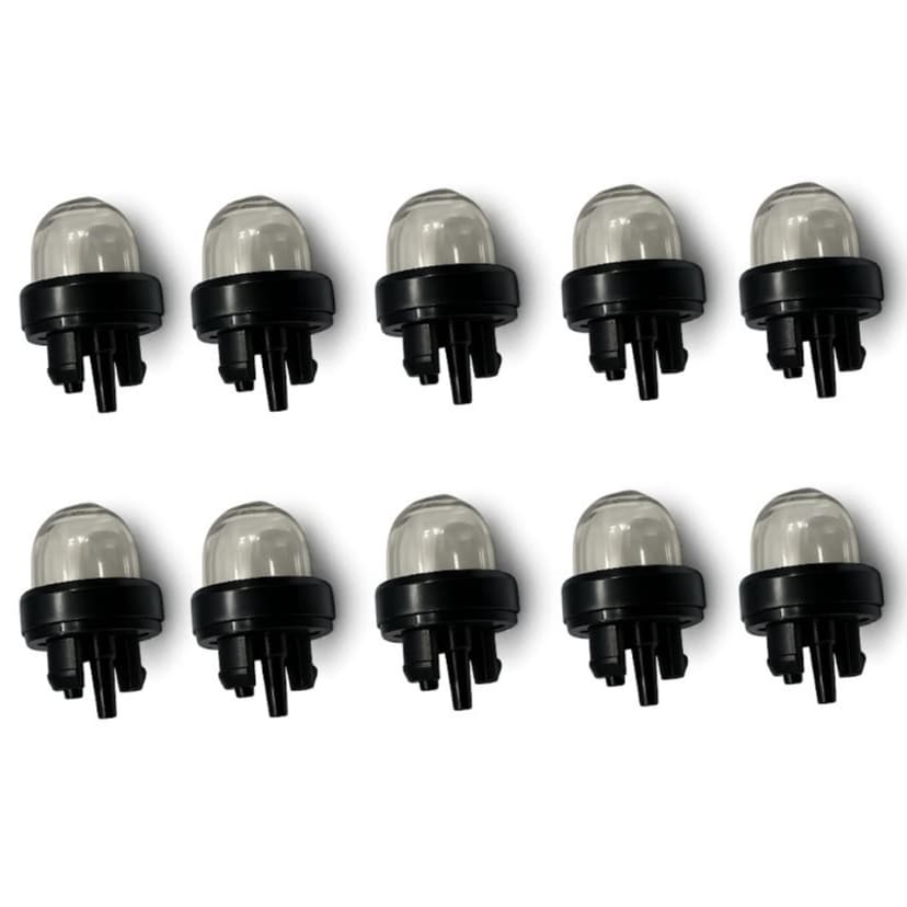 Bulbo Injetor Primer Gasolina Kit C/10un Para Roçadeira E Motosserras 21,4mm