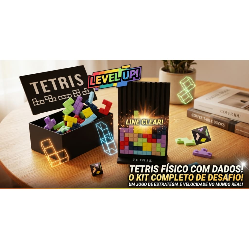 Jogo de Dados Tetris Vertical