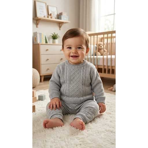 Blusa Aran Para Bebê De Lã Unissex, Casaquinho De Lã,