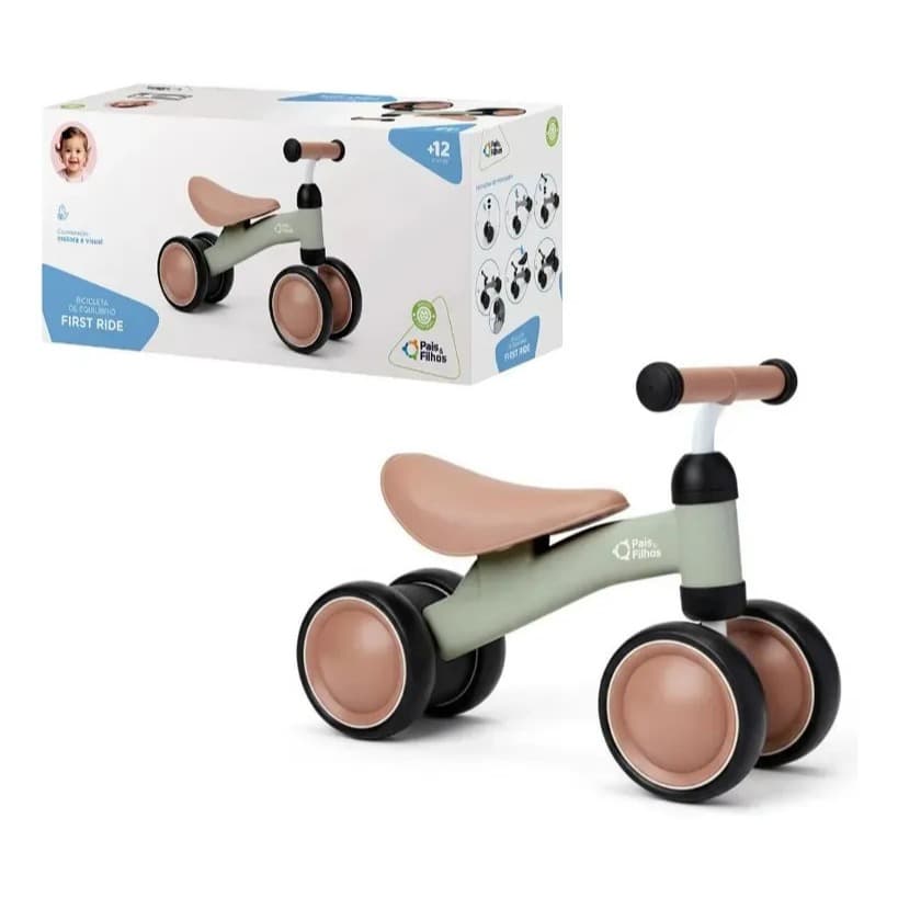 Bicicleta De Equilíbrio Fofo Ride Verde - Pais & Filhos Verde