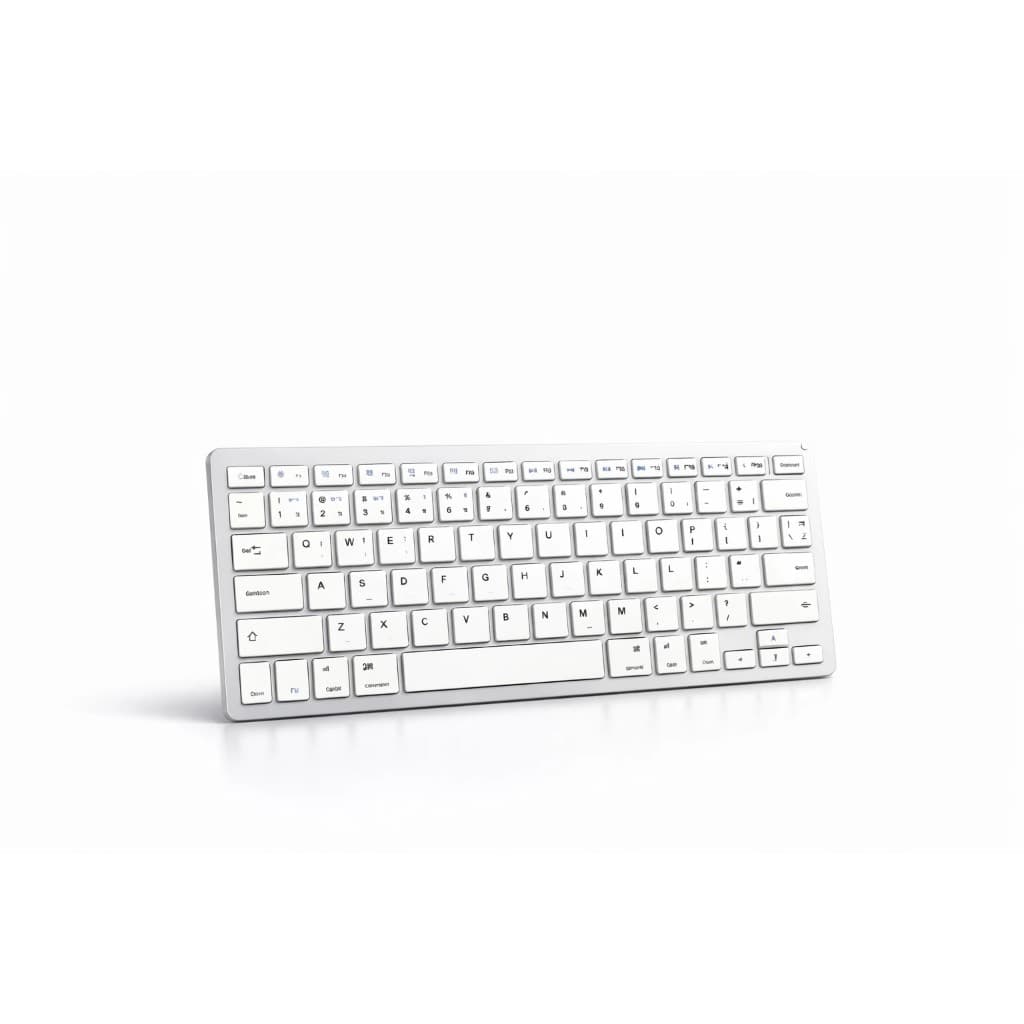 Teclado Sem Fio Bluetooth USB Slim ABNT2 para PC Notebook Tablet Celular Peining FR-3001