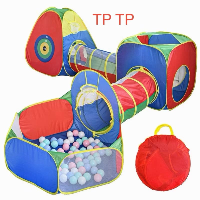Toca Barraca Infantil 5 Em 1. 4 Em 1 e 3 Em 1 Com Tunel + Cesta + Piscina