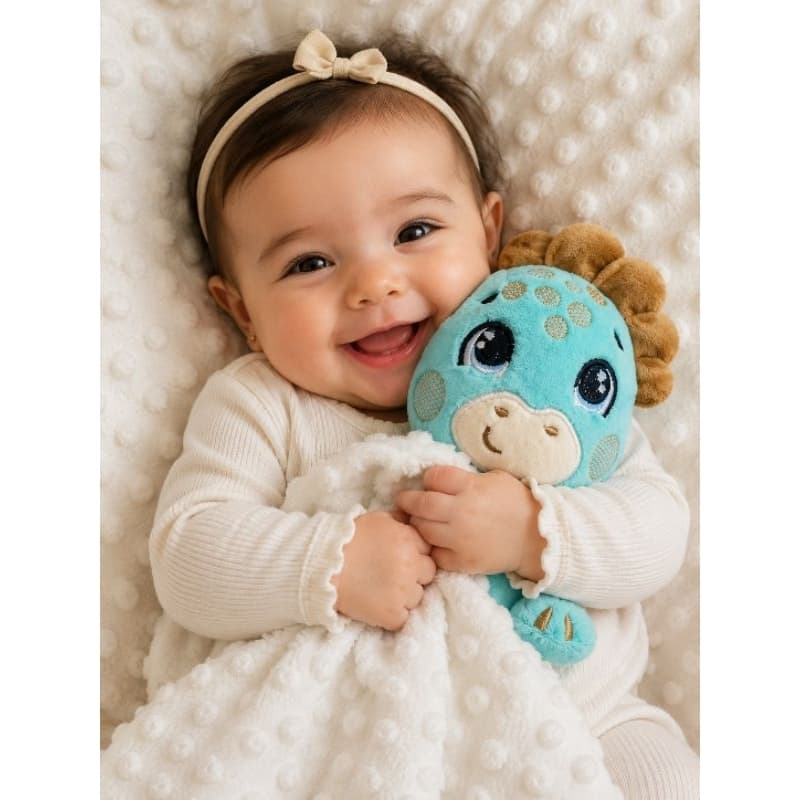 Naninha de Bebê Dinossauro PERSONALIZADA- hipoalergênico - maternidade/ enxovall