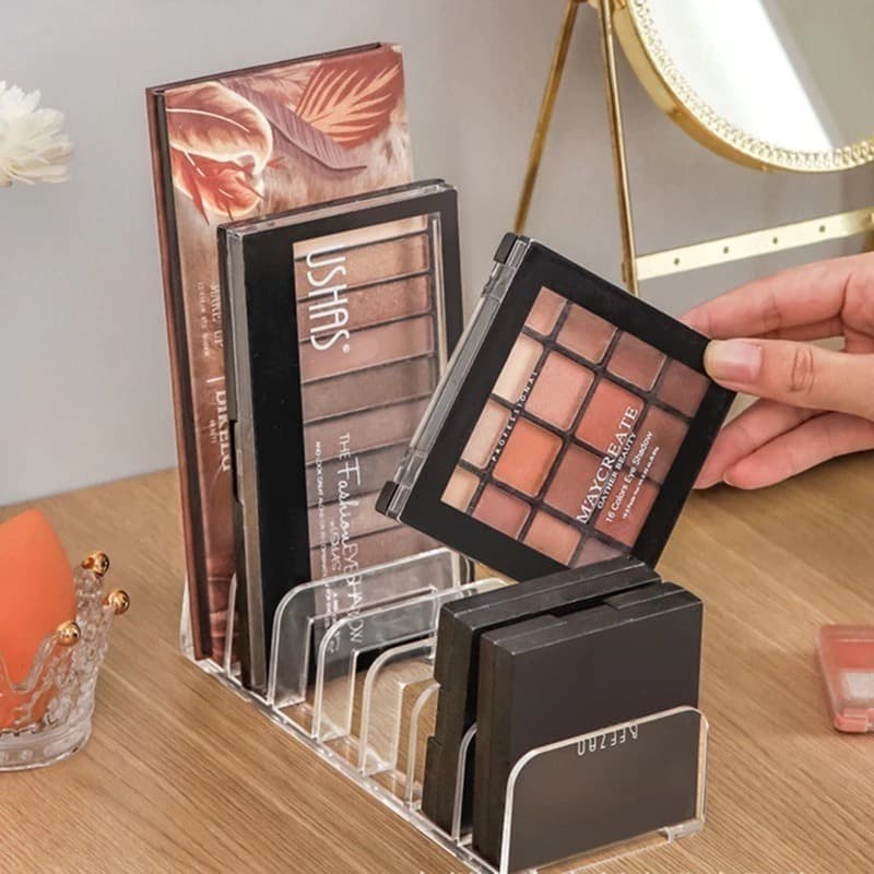 Organizador Maquiagem Make Paleta Acrílico Cosméticos Closet com 7 divisorias