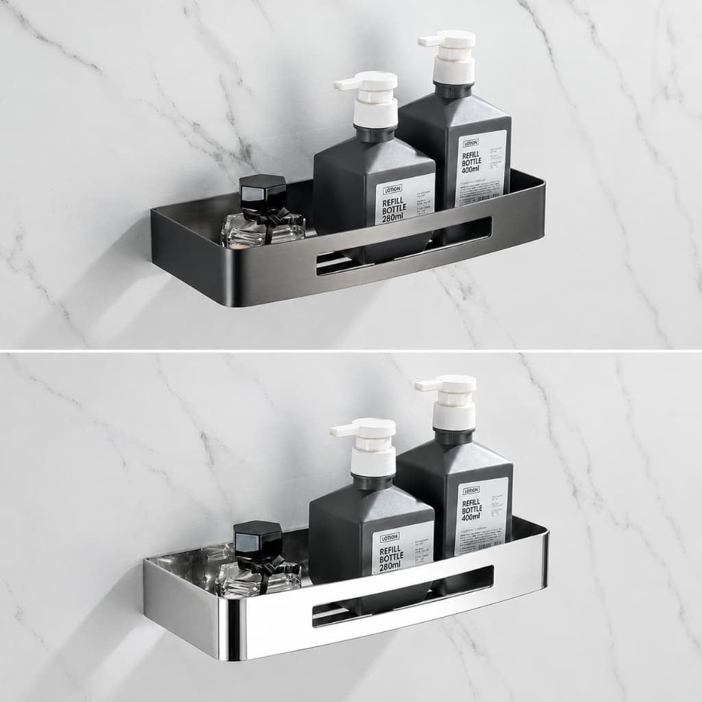 Prateleira para Banheiro 30 cm Aço Inox Porta Shampoo Box