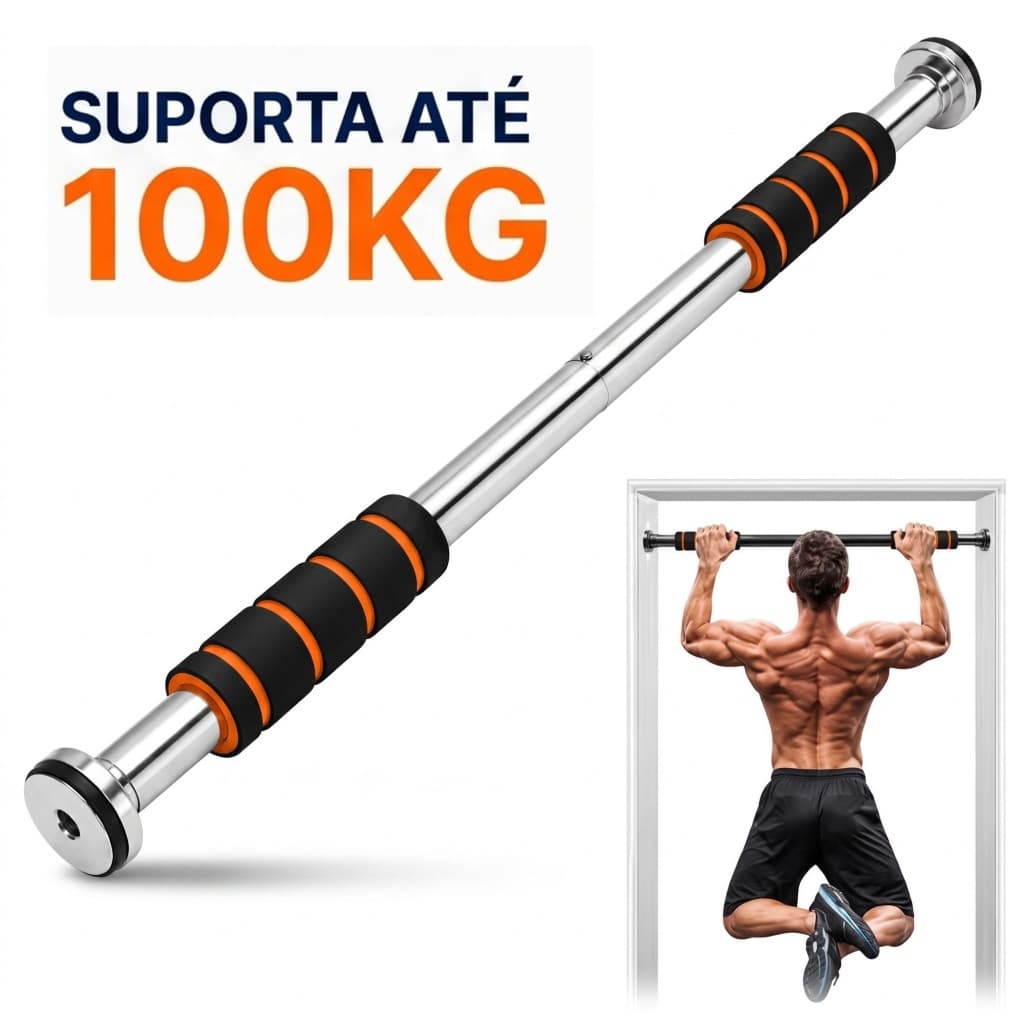 Barra Ajustável Para Exercício Barra Fixa De Porta Regulável Musculação