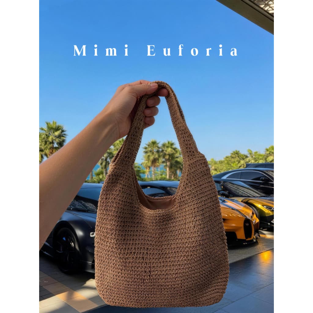 Bolsa Feminina Crochê Mimi Euforia Bolsa Ombro Artesana