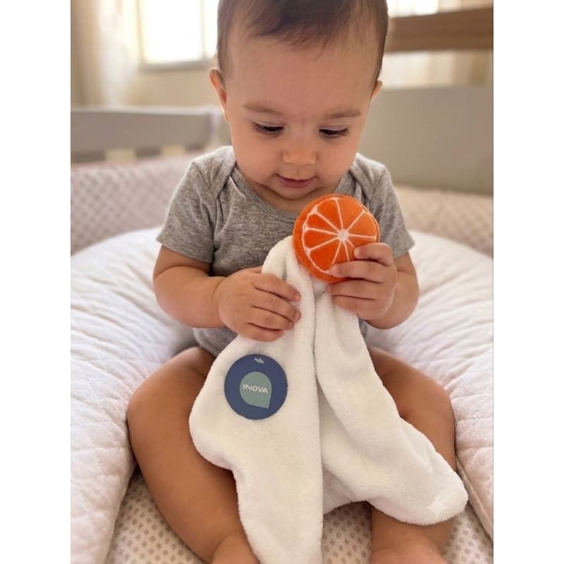 Naninha para bebê Personalizada bordada com nome e sem nome 30x30cm