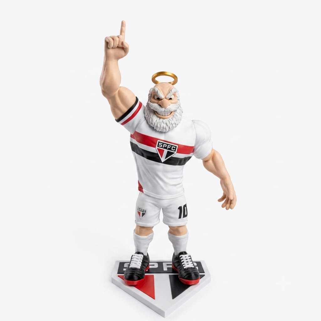 Mascote São Paulo SPFC 30cm | Decorativo Colecionável Presente Torcedor