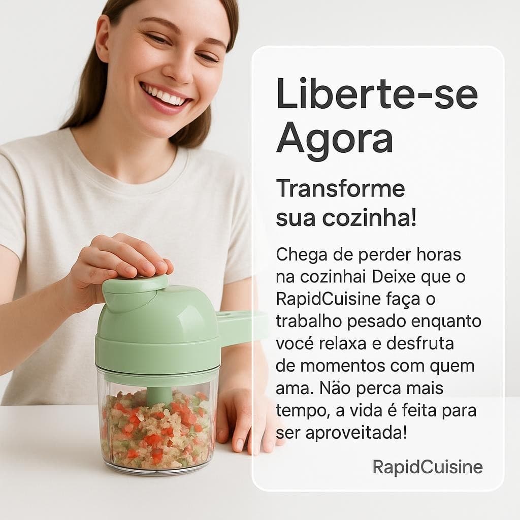 Processador Elétrico Multifuncional 4 em 1 Para Cozinha