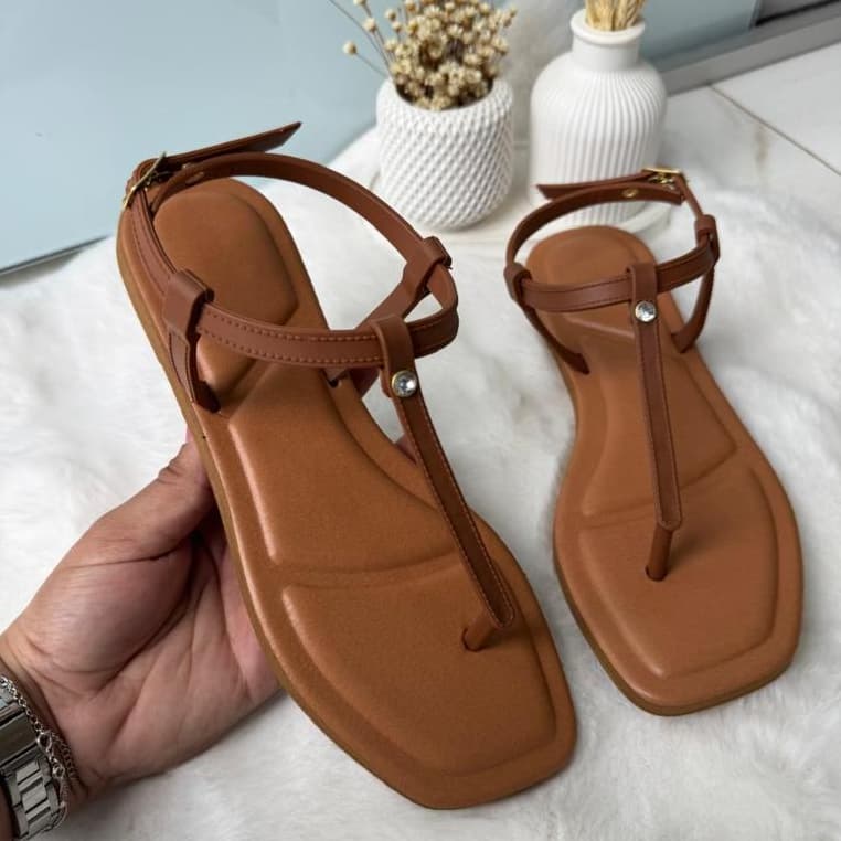 Chinelo feminino DIAMANTE STRASS Verao 2025