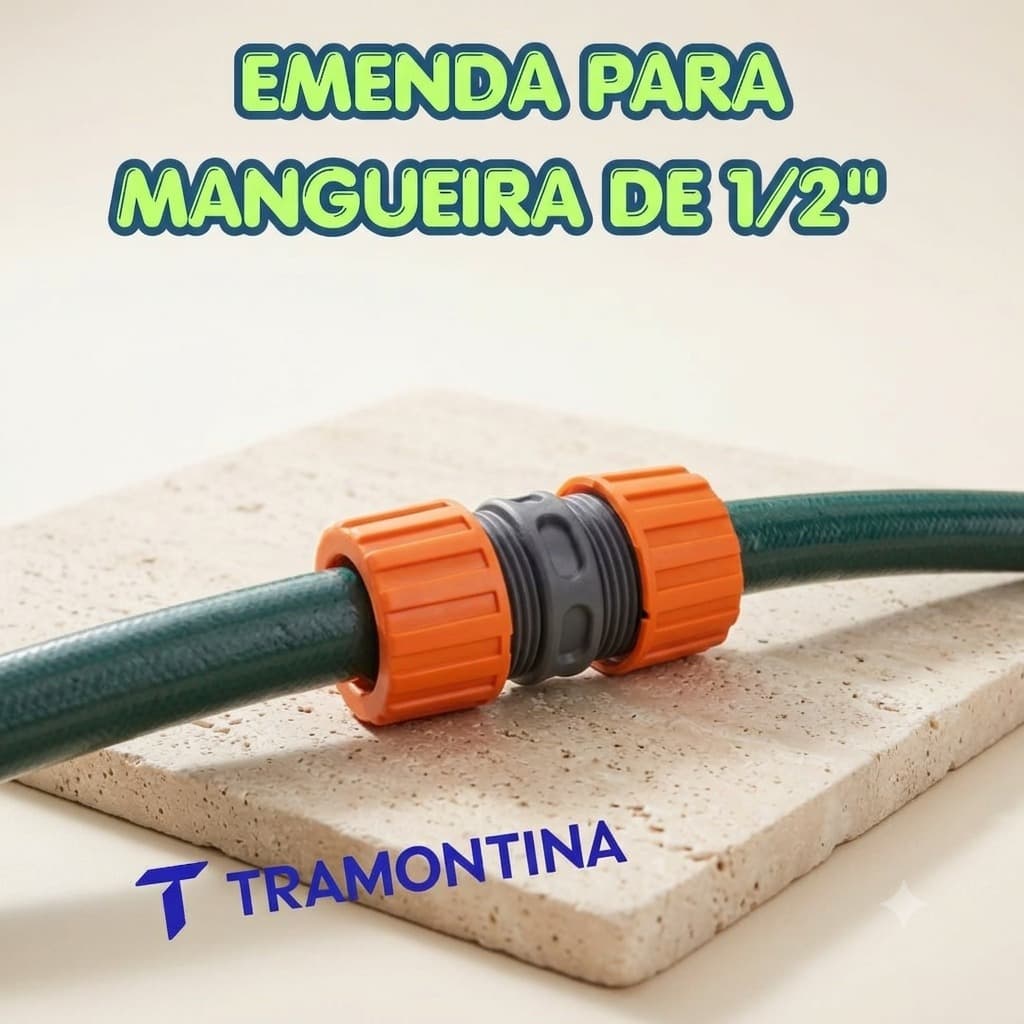 Emenda Ligação Reparadora Para Mangueira 1/2 Tramontina- Jardim