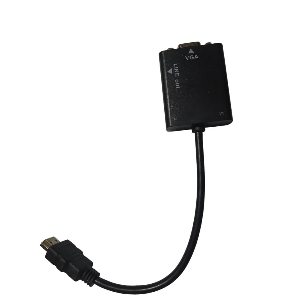 CABO ADAPTADOR HDMI PARA VGA E TV PC XBOX360 NOTEBOOK PROJETOR AUDIO E VIDEO DIVERSAS MARCAS