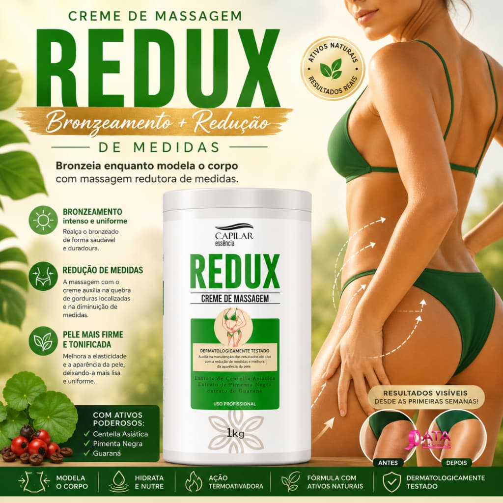 CREME DE MASSAGEM REDUX 1kg - CAPILAR ESSÊNCIA