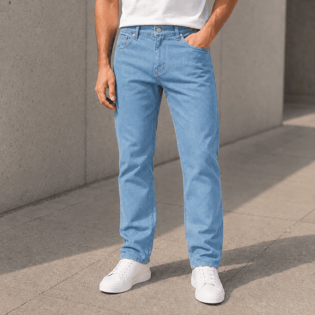 Calça Jeans Masculina Skinny Fit Denim Lavagem Escura Clara e Preto Versátil e Moderna Confortável para Dia a Dia