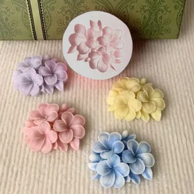 Molde Silicone Flor Jasmim Artesanal Vela Sabonete