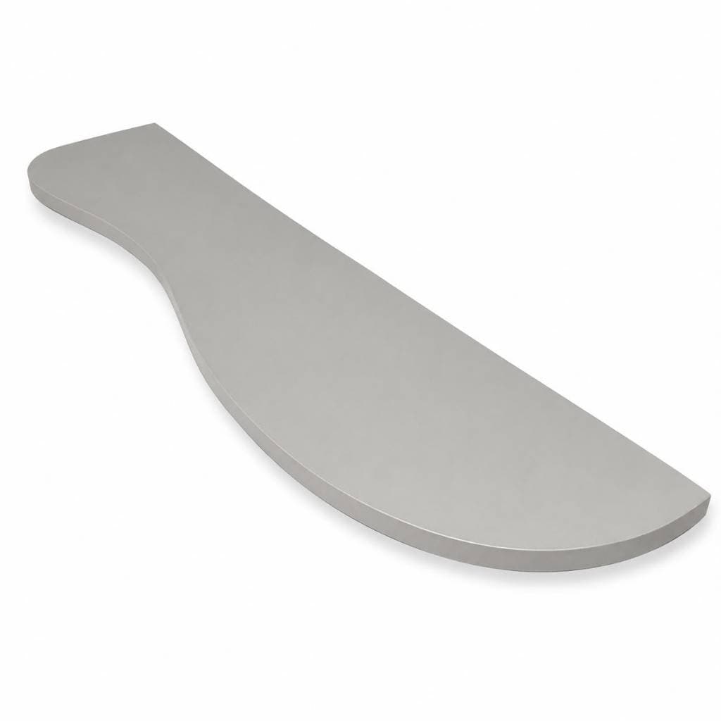 Prateleira Orgânica Parede MDF 18mm 20x100cm Cinza Beton Suporte Invisível