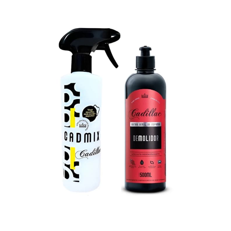Kit Cadillac Demolidor 500ml + Pulverizador Dupla Ação Cadmix