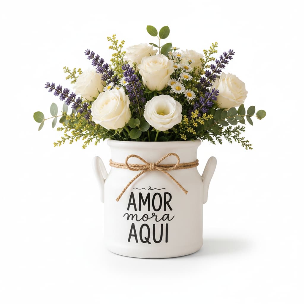 Vaso Decorativo para Flores Secas Plantas Artificiais Cachepot Decoração Moderna Farmhouse