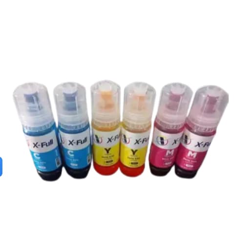 kit 6 tinta xfull para uso em epson t504 t544 L3150 3250 3210 3110 4150 4160 4260 5190 5290 5590 6161 6191 6170 6171