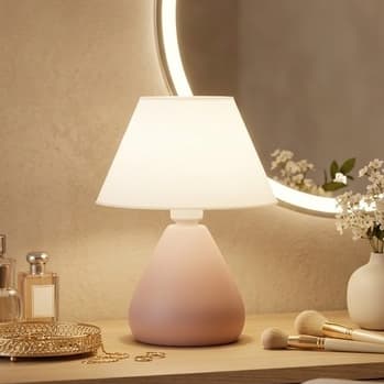 *Lançamento* - Abajur Gota com Cúpula Feito de Cerâmica Decoração Quarto Cabeceira Sala Escritório