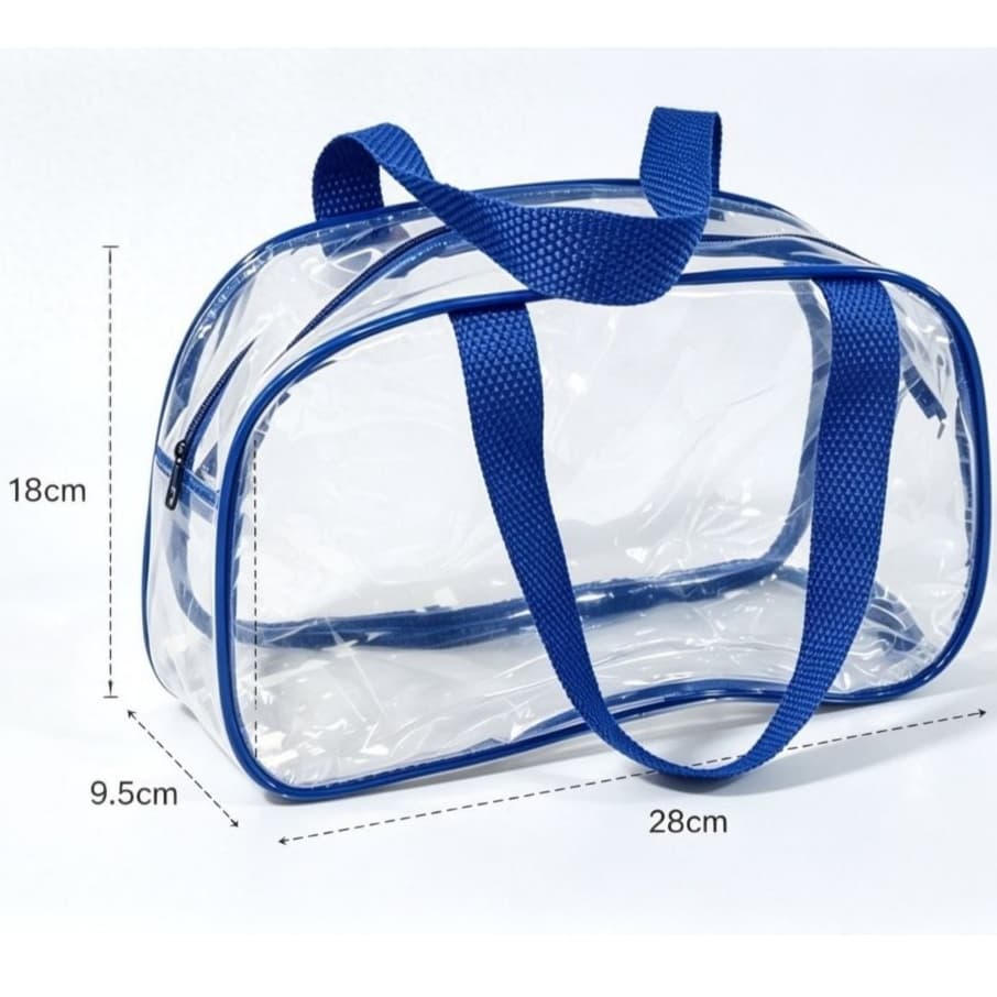 kit 5 necessaire transparente cristal multiuso lembrancinha maquiagem