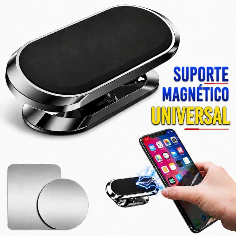 Suporte Magnético Veicular Para Celular 360° imã Forte Universal