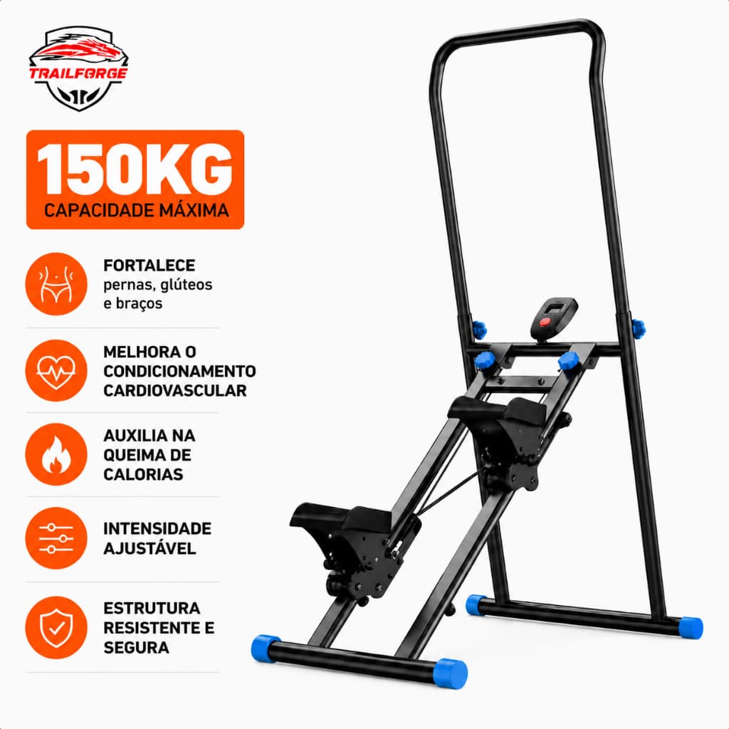 Máquina De Escada Simulador De Caminhada Escalador Vertical Dobrável Academia